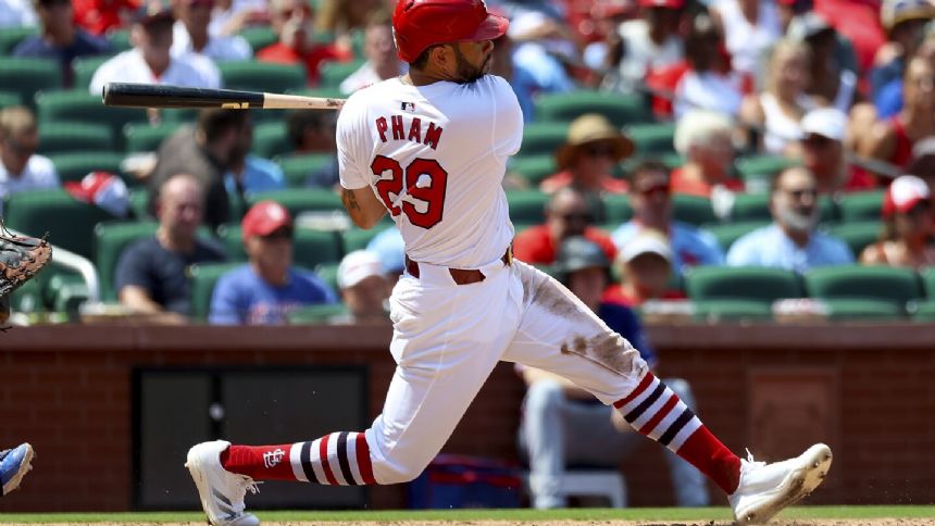 Pham drives in 2 runs, McGreevy wins his MLB debut and the Cardinals beat the Rangers 10-1