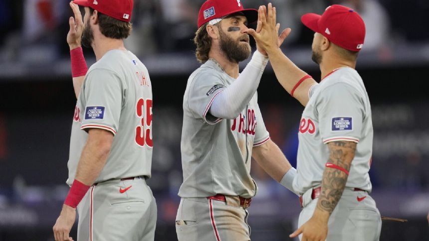 Phillies win game 1 of the London Series 7-2 over the Mets
