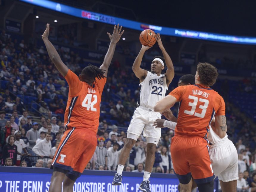 Pickett scores 41, Penn St. beats Illini to end 4-game skid