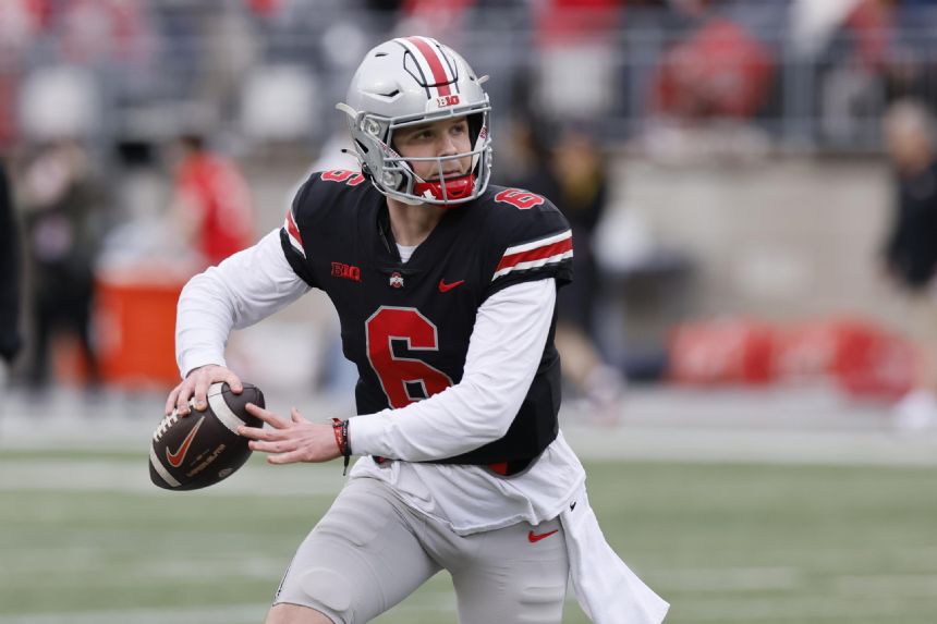 QB auditions take center stage in Ohio St spring practice