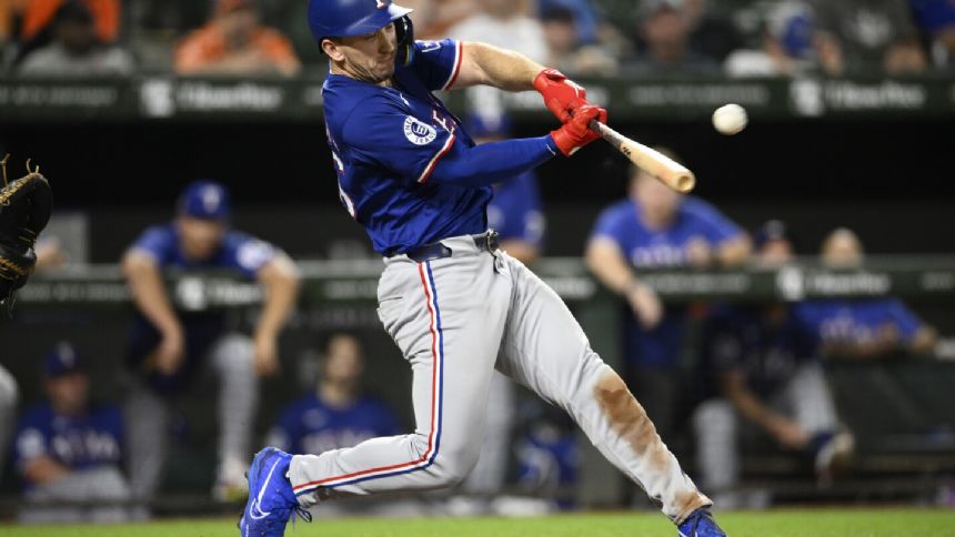 Rangers beat Orioles 11-2, Langford hits for Major League's first cycle of season