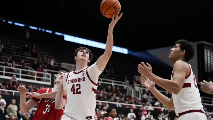 Raynaud has 20 and 11 rebounds, Jones scores 10 in final 2 minutes; Stanford beats Utah 79-73