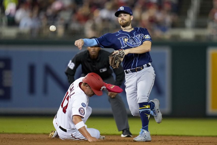 Rays hit 3 HRs in 9th, rally past Nats 10-6 for 5-0 start