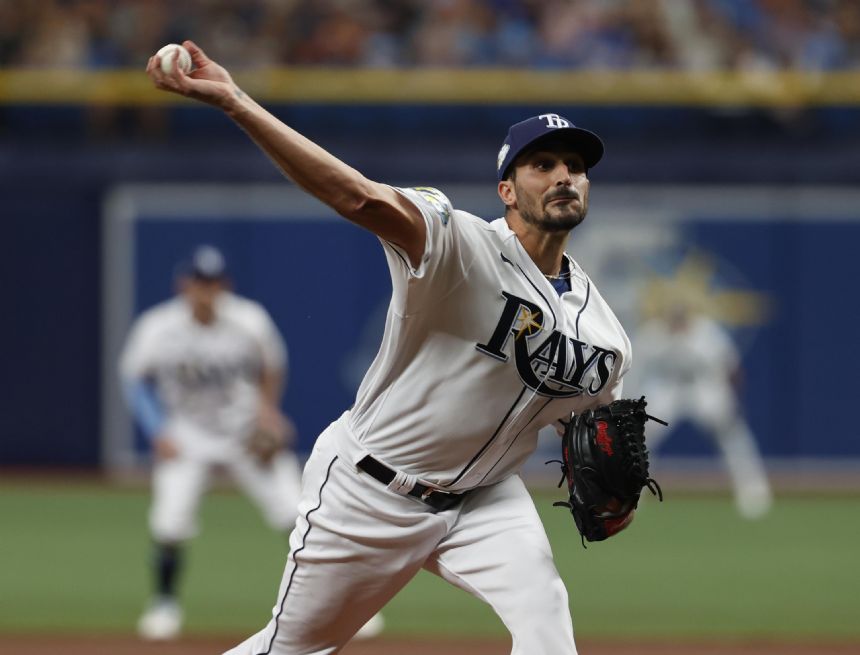 Rays place RHP Eflin on injured list with back tightness