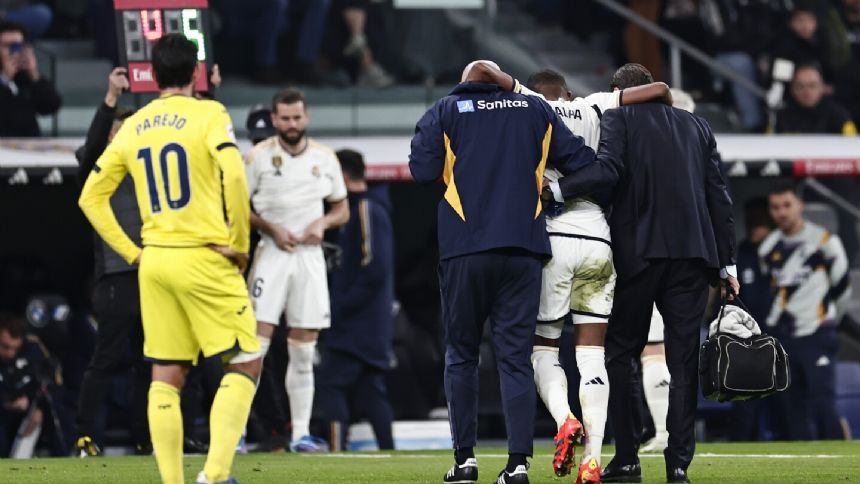 Real Madrid defender Alaba to undergo surgery after sustaining left knee injury against Villarreal