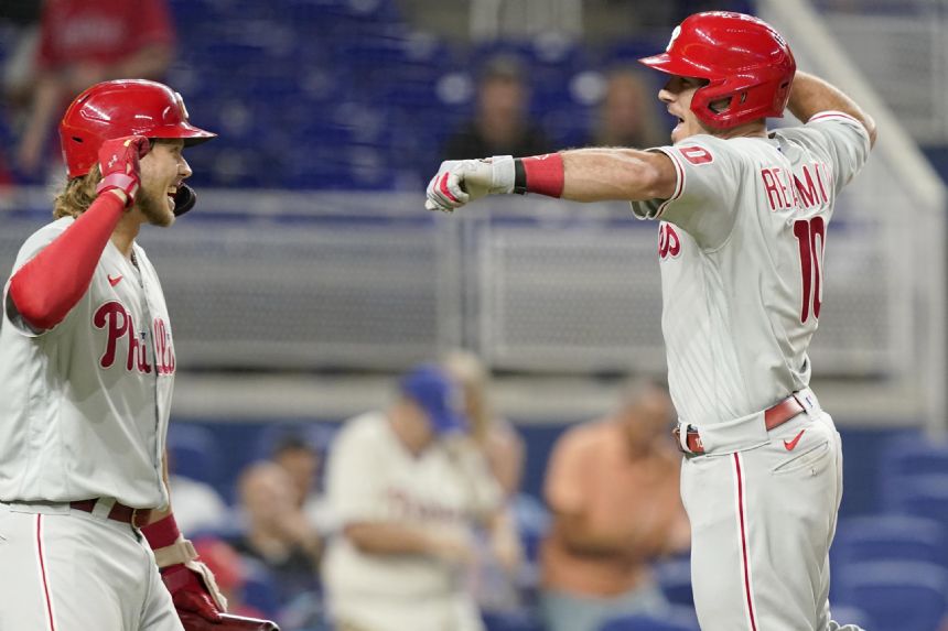 Realmuto homers twice vs old team, Phillies beat Marlins 6-1