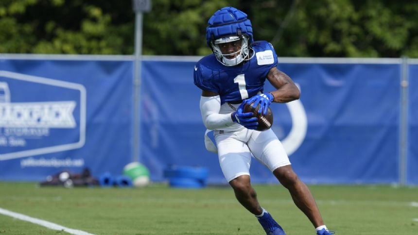 Receiver Josh Downs leaves Colts training camp practice early after suffering ankle injury