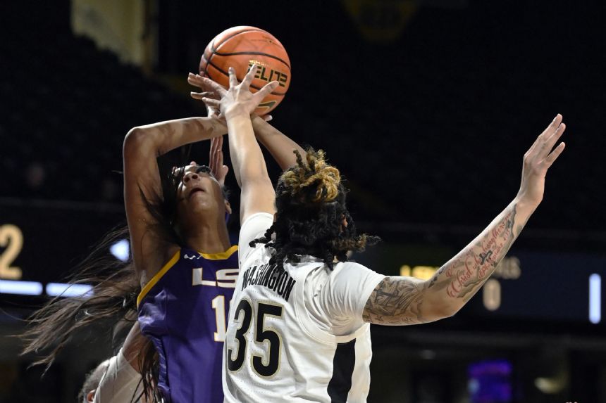 Reese posts 26th double-double, No. 5 LSU beats Vandy 82-63