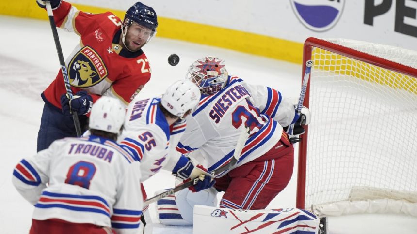 Reinhart scores in OT, Panthers beat Rangers 3-2 in OT of Game 4 of East final