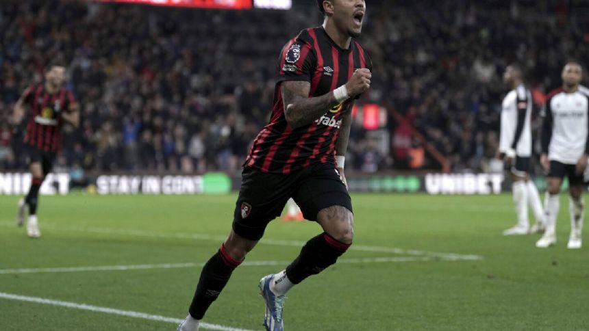 Resurgent Bournemouth routs Fulham 3-0 for 4th straight win in Premier League