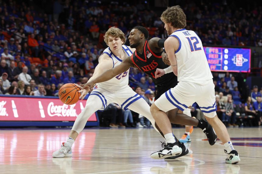 Rice sparks Boise State past No. 18 San Diego State, 66-60