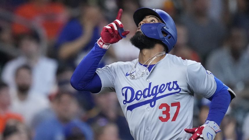 River Ryan strikes out 8 in 1st major league win, Dodgers hit 3 homers in 6-2 win over Astros