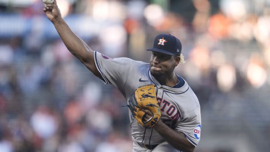 Ronel Blanco strikes out 8 in 6 innings as Astros beat Giants 3-1