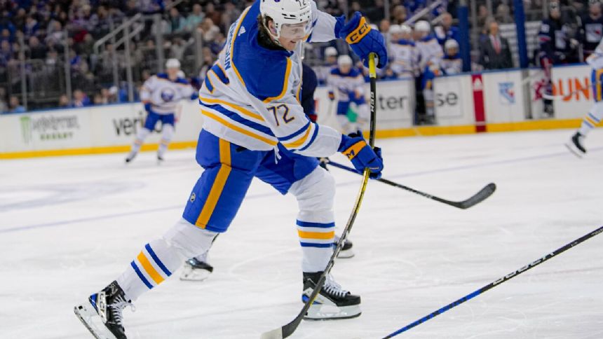 Sabres place top-line center Tage Thompson on non-roster list because of personal reasons