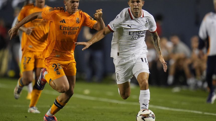 Samuel Chukwueze scores in the 55th minute, AC Milan beats Real Madrid 1-0 at Soldier Field