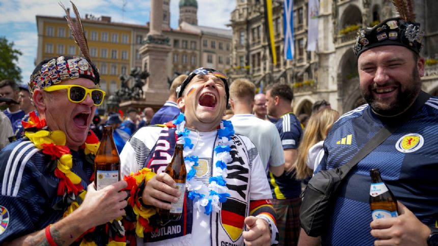 Scotland fans making their team feel at home ahead of Euro 2024 opener against host Germany