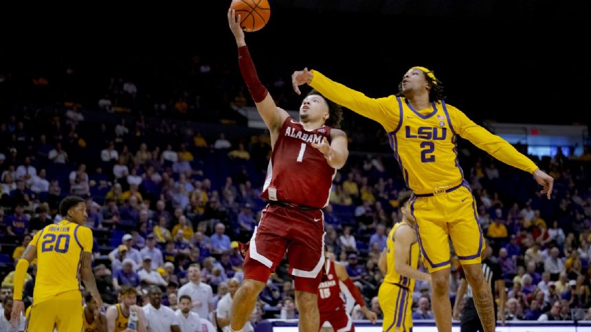 Sears, Wrightsell Jr. lead No. 16 Alabama past LSU, 109-92