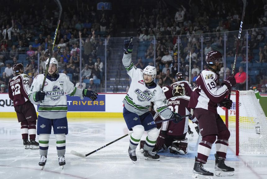 Seattle Thunderbirds beat Peterborough Petes 6-3 to open Memorial Cup