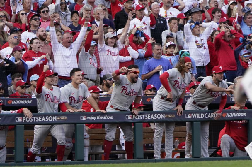 Segura, Phillies rally past Cardinals 6-3 in playoff opener