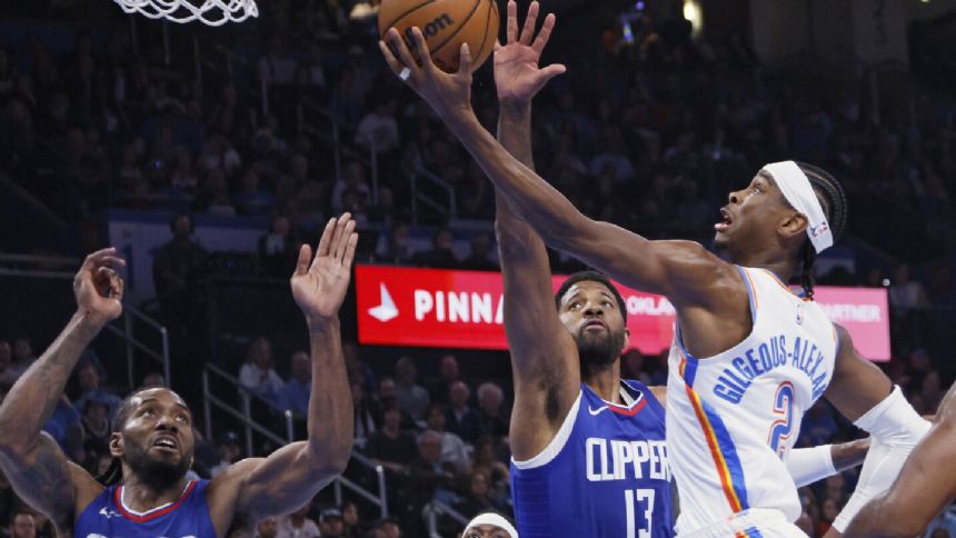 Shai Gilgeous-Alexander scores 31 points, Thunder beat Clippers 129-107