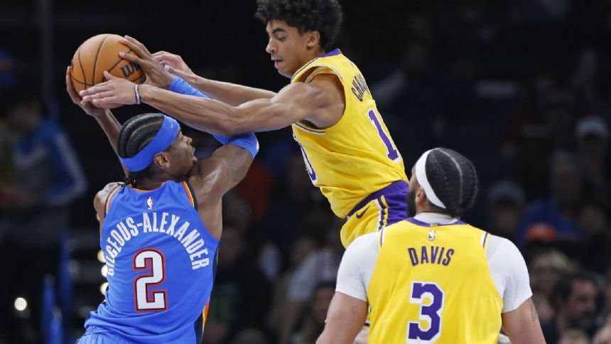 Shai Gilgeous-Alexander scores 33 as Thunder beat Lakers 133-110