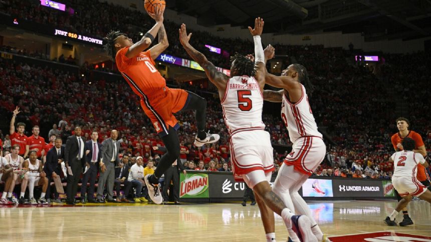 Shannon scores 27 as No. 14 Illinois earns 1st victory at Maryland since 2011