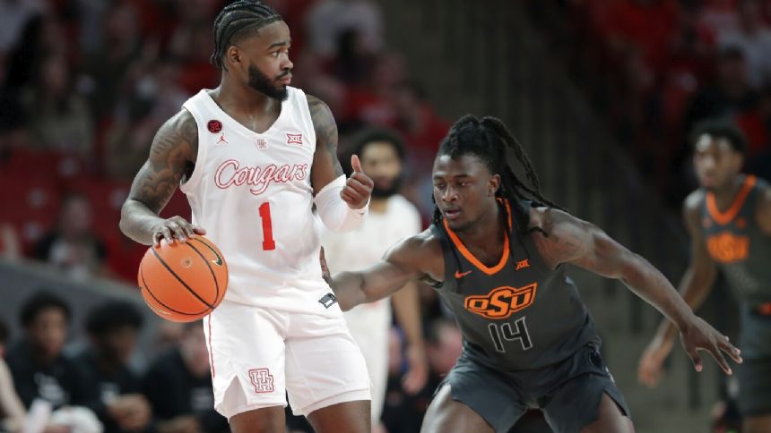 Shead scores 23, Sampson ejected as No. 5 Houston defeats Oklahoma State 79-63