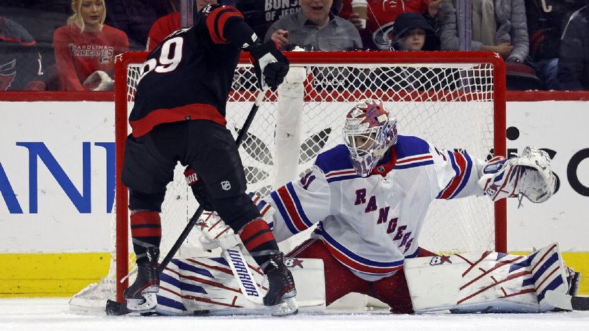Shesterkin flawless again for Rangers, who beat division rival Hurricanes 1-0