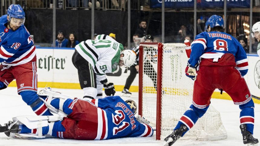 Shesterkin has 41 saves, Rangers beat Stars 3-1 for 8th straight win