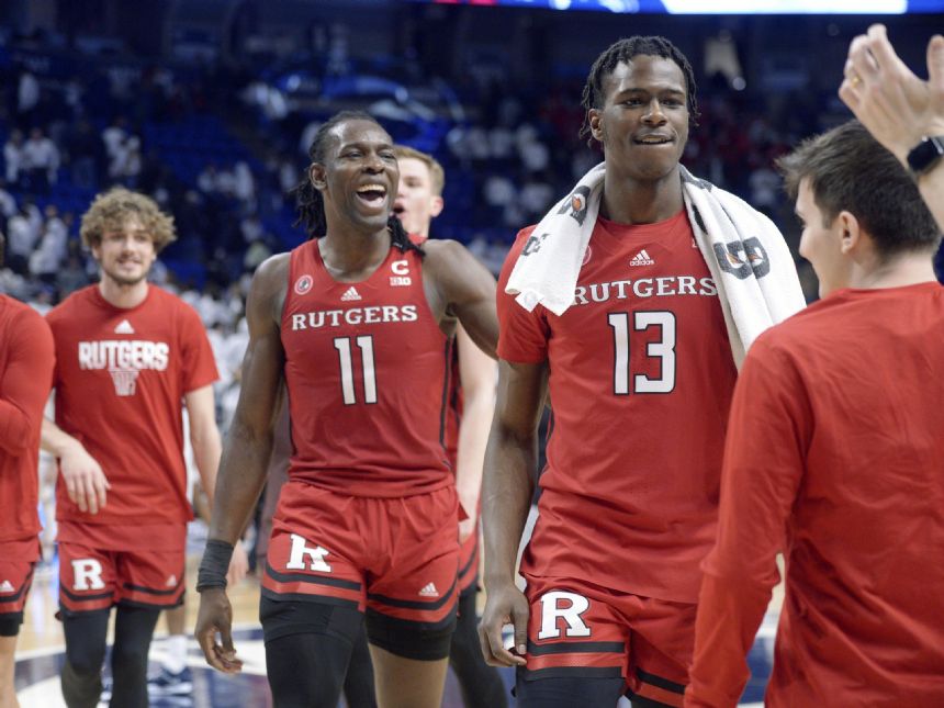 Simpson's late and-1 FT help Rutgers beat Penn State 59-56