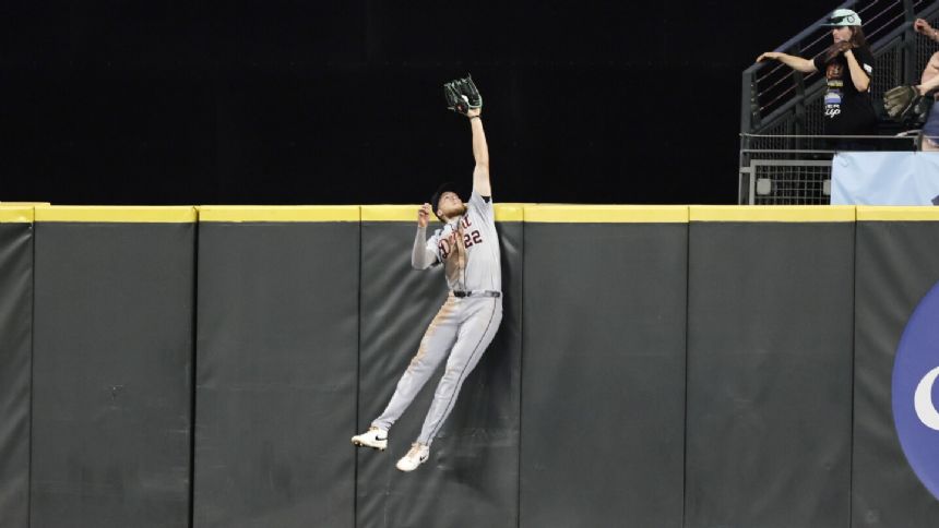 Skubal works 7 strong innings, Meadows makes homer-saving catch as the Tigers beat Mariners 6-2