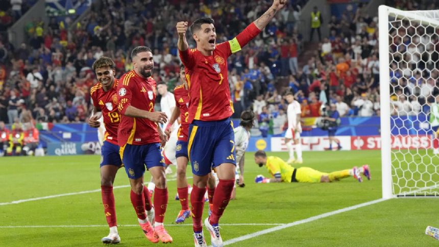 Spain beats Italy 1-0 and advances to knockout round at Euro 2024