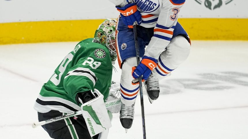 Stars drop 7th straight Game 1, falling 3-2 to Oilers in 2nd overtime in West final