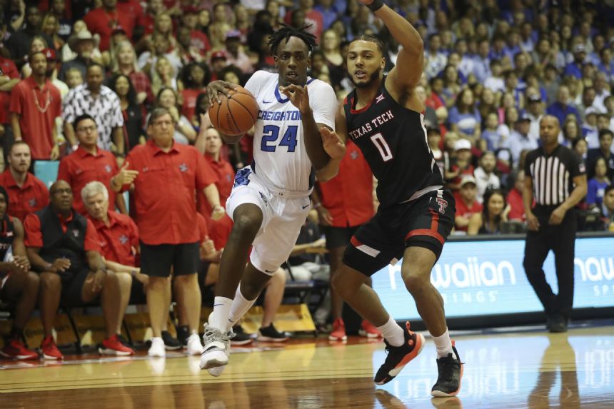 Strong 2nd half lifts No. 10 Bluejays past No. 21 Texas Tech
