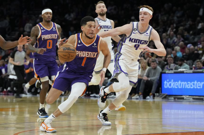 Suns top Kings 120-109 with Durant watching from bench