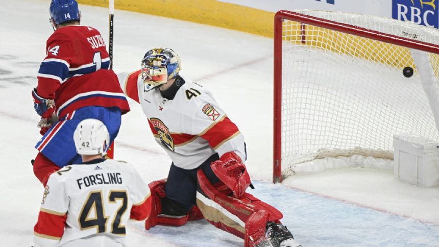Suzuki scores two goals, Montembeault has 37 saves as the Canadiens surprise the Panthers 5-3