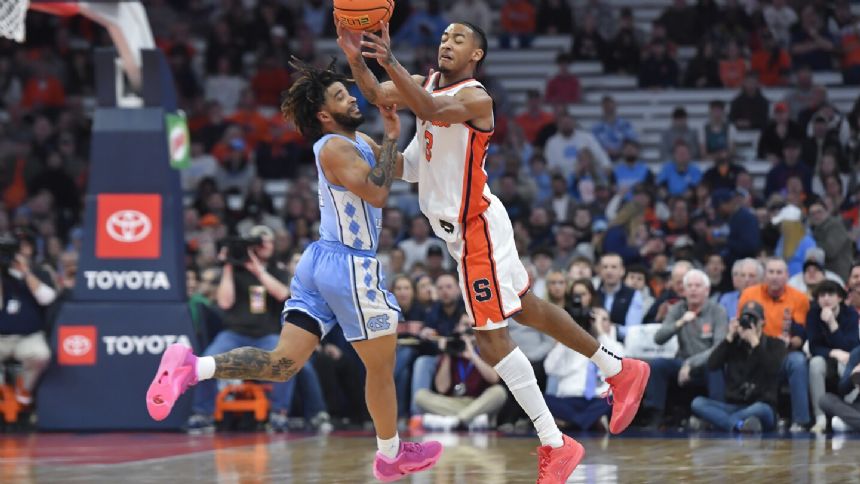 Syracuse stuns No. 7 North Carolina 86-79 behind Judah Mintz and JJ Starling's strong second half