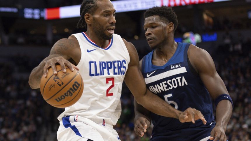 T-wolves hold off Clippers 109-105 with big help from Edwards and Gobert