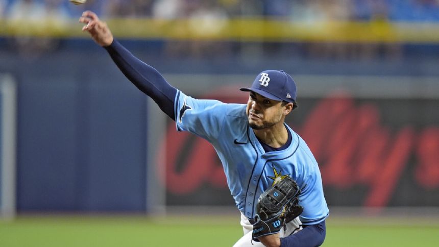 Taj Bradley ties career high with 11 strikeouts as the Rays rally to beat the Cubs 3-2