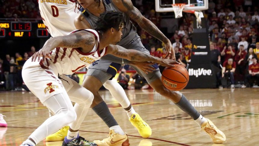 Tamin Lipsey scores 14, No. 6 Iowa State beats West Virginia 71-64 for 16th straight home victory