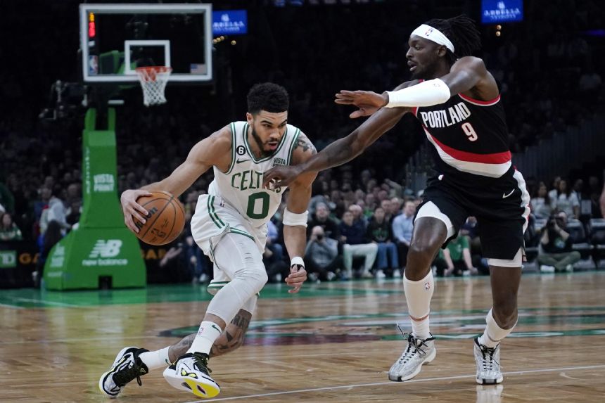 Tatum scores 30 to help Celtics power past Blazers 115-93