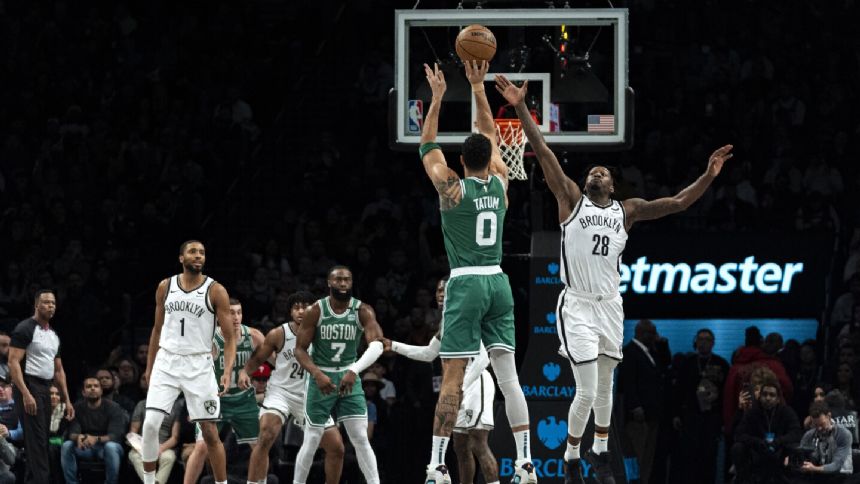 Tatum scores 41 points, Celtics beat Nets 118-110 for 5th straight win