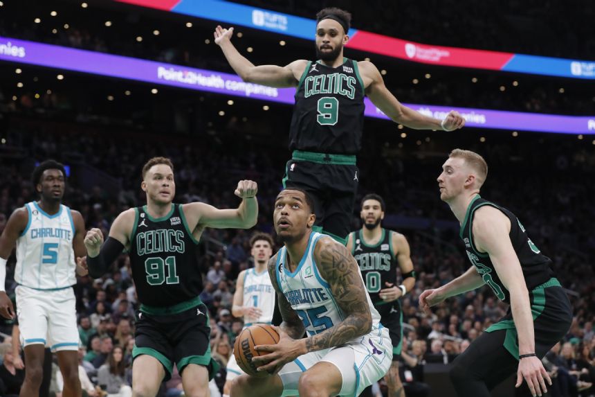 Tatum scores 41, White 33 as Celtics beat Hornets 127-116