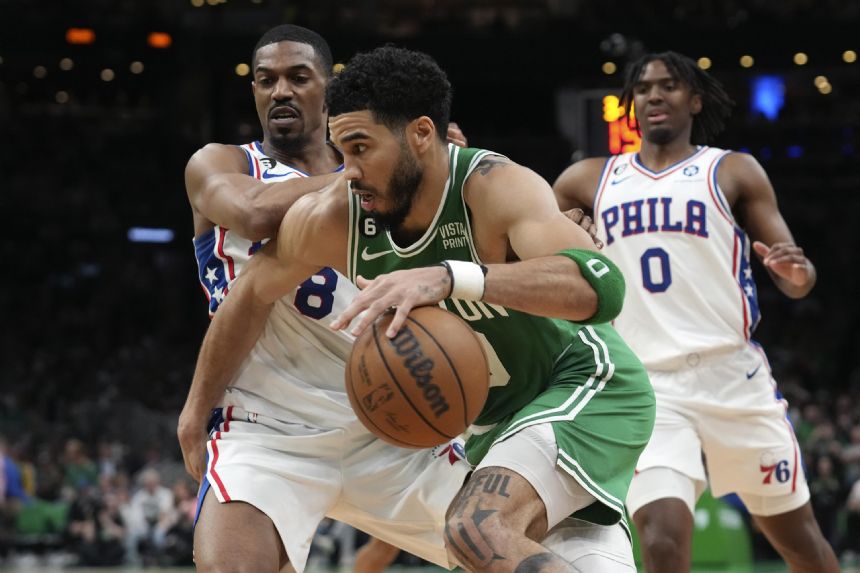 Tatum sets Game 7 record with 51 points, Celtics beat 76ers 112-88