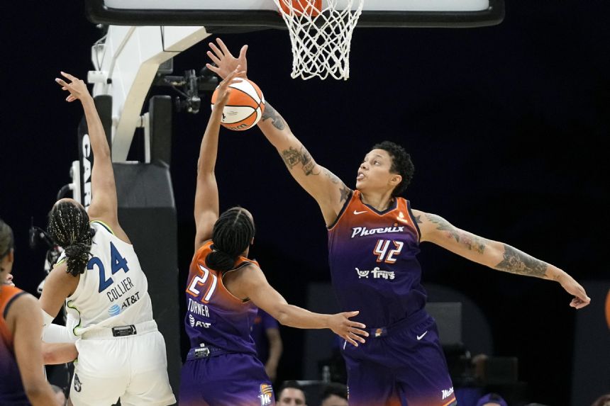 Taurasi has 23 points, Mercury hit 13 3s to beat Lynx 90-81