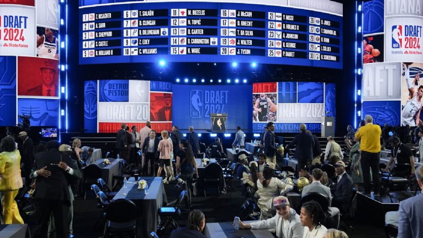 Teams keep trading light on the opening night of the NBA's 2-day draft