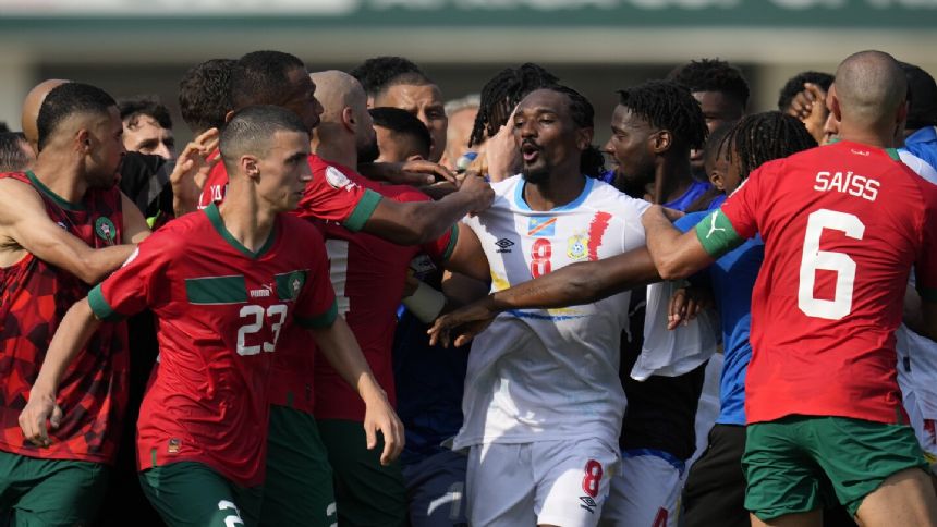 Tempers flare at Africa Cup as Morocco and Congo draw 1-1