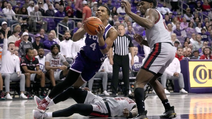 Tennyson 23 points as No. 25 TCU beats Big 12-leading No. 15 Texas Tech