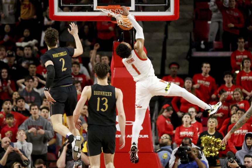 Terps roll in 2nd half, beat No. 21 Northwestern 75-59