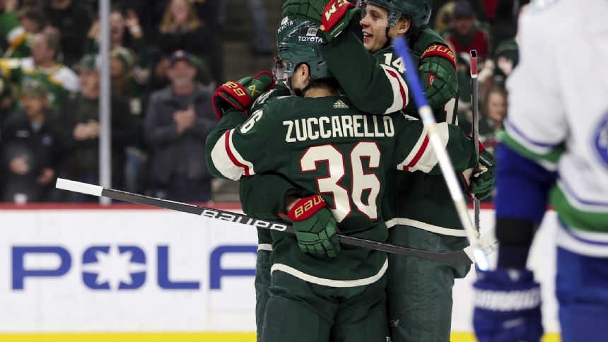 The Wild made their win over the Canucks a perfect 10, setting the team record for goals